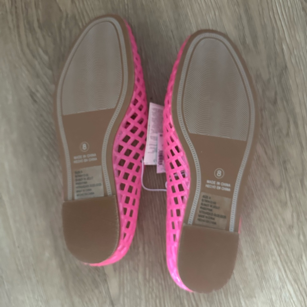 GAP Women's Bright Pink Mesh Flats - Picture 5 of 5